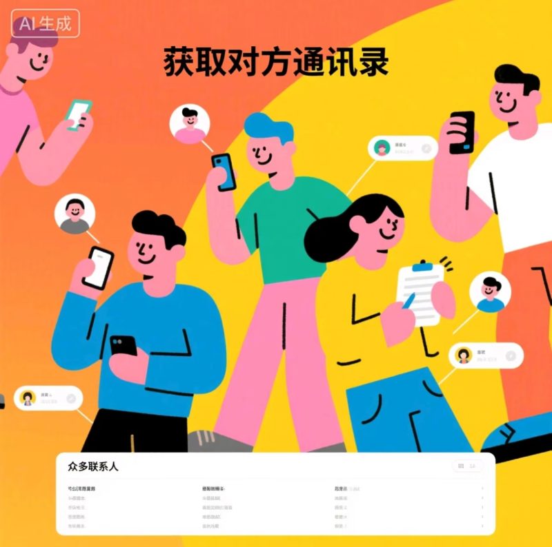 （灯塔版本）获取对方通讯录系统源码可加短信相册-次次方-买软件（源码）找次次方